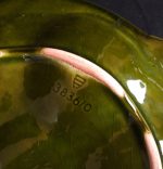 Assiette vintage en barbotine / poisson / n°6348