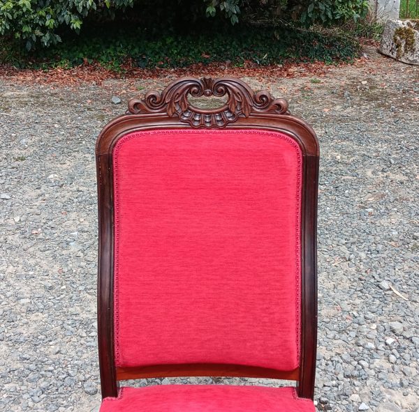 Ancienne chaise basse en noyer n°1505