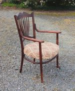 Ancien fauteuil Fischel / Bois courbé / n°2073