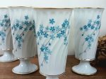 Lot de 6 mazagrans en porcelaine de Limoges n°2642