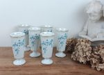 Lot de 6 mazagrans en porcelaine de Limoges n°2642