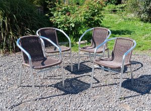 Lot de 4 chaises de bar n°2310