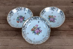 Lot de 3 coupelles vintages en porcelaine n°3006