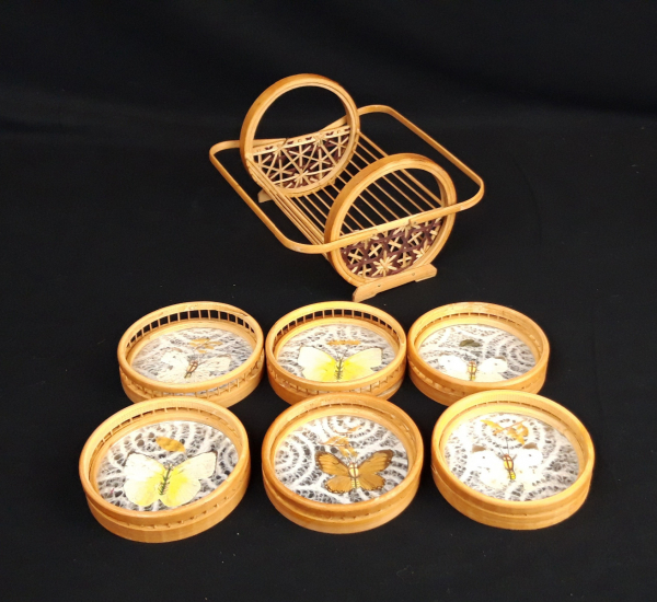 set de 6 sous verre vintage n°7349