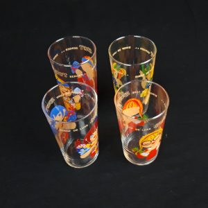 Lot de 4 verres vintages Sirop Sport n°7404