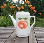 Cafetière vintage en faience / Pomme / n°7415