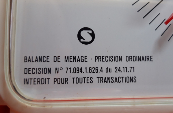 Balance murale vintage Soehnle / Orange / n°7419