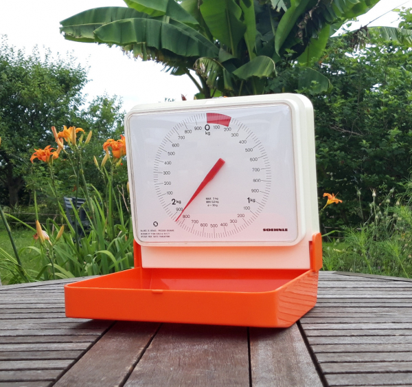 Balance murale vintage Soehnle / Orange / n°7419