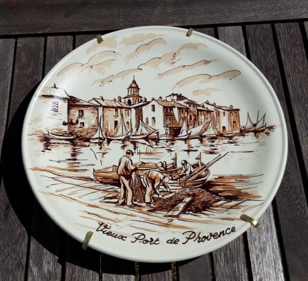 Assiette Vieux port de Provence n°7728