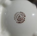 Cendrier en porcelaine de Limoges n°7719