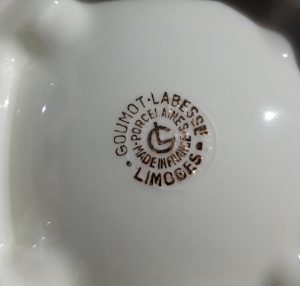 Cendrier en porcelaine de Limoges n°7719