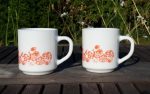 Lot de 2 mugs vintages Arcopal Volubilis n°7893