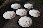 Lot de 6 assiettes a dessert vintages Orchies n°7848