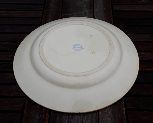 Ancien plat Badonviller Strasbourg n°7954