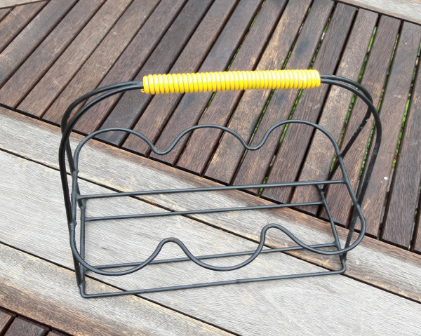 Panier a verres vintage / Métal et scoubidou / n°7999