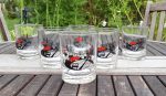 Lot de 6 verres vintages MOBIL n°8005