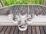 Lot de 6 verres vintages MOBIL n°8005