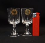 Lot de 6  verres a pied Cristal D'Arques Louvre n°3089