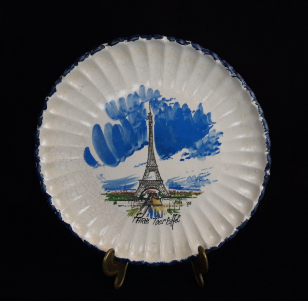 Assiette vintage PARIS Tour Eiffel n°6346