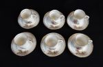 Lot de 6 tasses a café en porcelaine n°6361