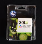 Cartouche d'encre HP 301XL Trois couleurs n°6390