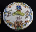 Ancien beurrier Faience de Rouen n°6455