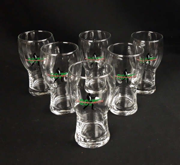 Lot de 6 verres a bière 007 n°6672