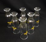 Lot de 6 verres a bière St Louis n°6703