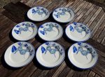 Lot 8 assiettes a dessert vintages Prado n°6784