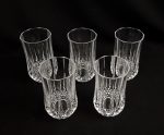 Lot de 5 verres Cristal d'Arques Longchamp n°6889