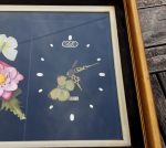 Cadre vitrine vintage / Fleur / horloge / n°6967