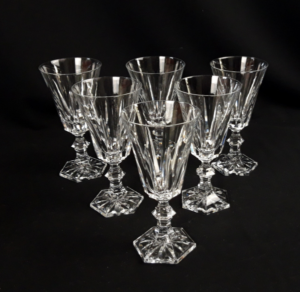 Lot de 6 verres a pied en cristal n°6930