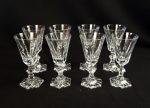 Lot de 6 verres a pied en cristal n°6931