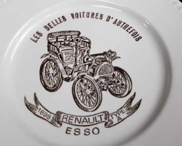 Assiette Belles voitures d'autrefois / Renault / n°0150