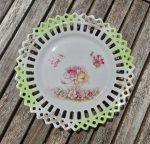 Assiette vintage ajourée en porcelaine n°0198