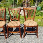 Lot de 4 chaises art nouveau n°0279