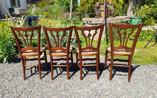 Lot de 4 chaises art nouveau n°0279