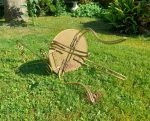 Coiffeuse vintage + chaise / fer forgé doré / n°0310