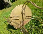 Coiffeuse vintage + chaise / fer forgé doré / n°0310