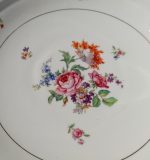 Compotier vintage en porcelaine / Fleurs / n°0510