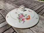 Soupière vintage en porcelaine / Fleurs / n°0511