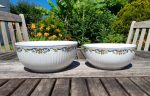 Lot de 2 anciens saladiers en porcelaine n°0508