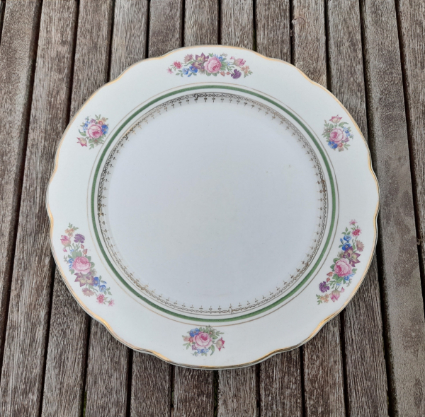 Assiette vintage Sarreguemines Trianon n°0495