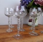 Lot de 8 anciens verres soufflés n°0468