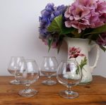 Lot de 4 verres a cognac en cristal n°0642