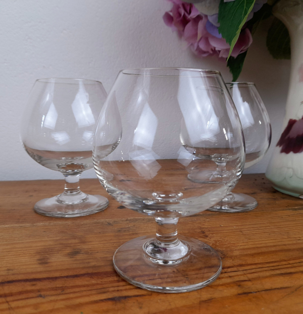 Lot de 4 verres a cognac en cristal n°0642