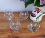 Lot de 4 verres a cognac en cristal n°0642