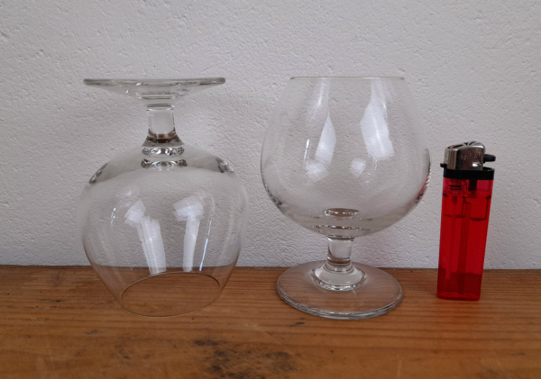 Lot de 4 verres a cognac en cristal n°0642