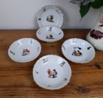 Lot 5 anciennes coupelles en porcelaine / enfants / n°0673