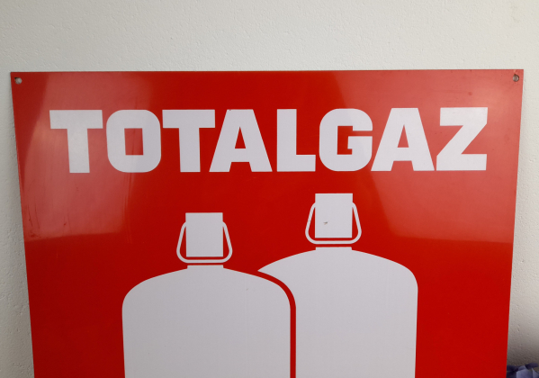 Plaque vintage Totalgaz n°0737